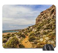 Tapete De Juego, Camino Desierto Paisaje Paisaje Naturaleza Costa Mousepad Antideslizante Alfombrilla Gaming Professional Mouse Pad para Trabajo Laptop 25X30Cm