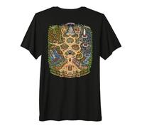 Tapete de Juego con el Mapa del Parque temático Fantasy Kingdom en la Espalda de papá Camiseta Premium
