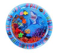 Tapete de juego de agua Tummy Time, tapete de agua inflable Tummy Time - Alfombra de juego de actividades temáticas del océano - Tapete sensorial inflable, juguete de desarrollo para estimular el crec