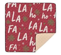 Tapete de juego de espuma suave con patrón festivo para interiores y exteriores, no tóxico, tapete de juego de viaje para bebés pequeños, 50 x 50 pulgadas