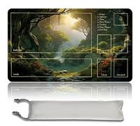 Tapete de juego de mesa MTG + bolsa impermeable gratis, TCG Solitaire Table Game Pad tamaño 61.0 x 35.6 cm, alfombrilla de ratón compatible con MTG TCG