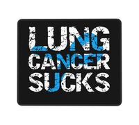 Tapete De Juego, El Cáncer De Pulmón Es Una Mierda Mousepad Antideslizante Alfombrilla De Ratón para Juegos Ergonómico Mouse Mat para Jugadore Pc 25X30Cm