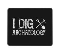 Tapete De Juego, Me Gusta La Arqueología Mouse Mat Bordes Cosidos Alfombrilla Gaming Ergonómico Alfombrilla Raton para Laptop Ratón 25X30Cm