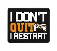 Tapete De Juego, No Me Doy por Vencido, Vuelvo A Empezar Alfombrilla Gaming Portátil Mouse Pad Antideslizante Mouse Mat para Juegos Laptop 25X30Cm