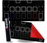 Tapete de juego para un jugador de The Gaming Mat Company, compatible con Yu-Gi-Oh! Banish, con base de goma roja para cartas de Yu-Gi-Oh! - 72 x