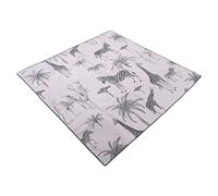 Tapete de Juego Plegable, Patrón de Animales 130x130cm / 51.2x51.2in Tapete para Gatear para Bebés, Tapete Portátil Plegable para el Tiempo de la Barriga del bebé para Interiores y Exteriores