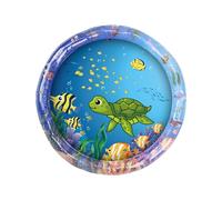 Tapete de juego sensorial de agua para gatos, tapete de juego de agua para gatos con peces, tapete de juguetes para gatos, almohadilla de refrigeración para mascotas, inflable, diseño de