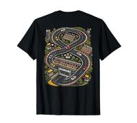 Tapete de Juego Start Finish Race Track Dad Back Camiseta