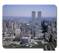 Tapete De Juego, World Trade Center WTC Torres Gemelas De La Ciudad De Nueva York Mousepad Antideslizante Mouse Mat Professional Alfombrilla Ratón para Ordenador Oficina 25X30Cm
