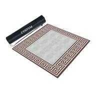 Tapete de Mahjong Azul Antideslizante con Bolsa de Almacenamiento con Cordón, Tapete Cuadrado Grande con Cancelación de Ruido(Blue1,85cm/33.4")