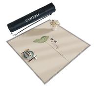 Tapete de Mahjong Grande, Suave y Antideslizante, tapete de Mesa for Mahjong y póquer.(Beige2,95cm/37.4")