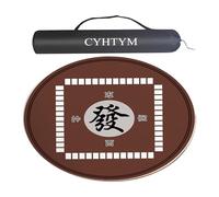 tapete de Mahjong, Tapete Circular de Goma Antideslizante for Mahjong, silencioso y con cancelación Ruido, Apto for Juegos Mesa póker