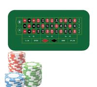 Tapete De Mesa De Póker - Alfombrilla Antideslizante Grande, Tela Suave Estilo , Superficie 120x60cm | Cubierta Profesional para Juegos Usada En Noche De Póker Fiesta Temática Torneos
