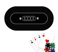 Tapete De Mesa De Póker - Alfombrilla Antideslizante Grande, Tela Suave Estilo , Superficie 120x60cm | Cubierta Profesional para Juegos Usada En Noche De Póker Fiesta Temática Torneos