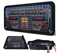 Tapete de mesa doble de 70 x 35 pulgadas, suave, duradero, cosido en los bordes, tapete de goma de 3 mm, antideslizante, resistente al agua, bolsa de transporte portátil con cremallera, tapete de