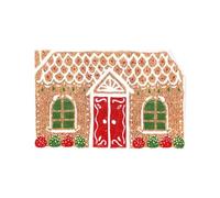 Tapete de Navidad para exteriores, tapete antideslizante para puerta de casa de jengibre, tapete de invierno para porche, baño, hogar, dormitorio, cocina, entrada, ducha, sala de estar