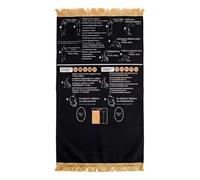Tapete De Oración, Guía Inglés-Árabe, 68x110cm, Tapete De Oración Guiada En Árabe, Educación Y Manualidades, Diseño Plegable, Para Conversos, Viajeros, Estudiantes, Padres, Viajes A Casa, Escuela Domi