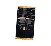 Tapete de oración universal con diseño educativo adecuado para cualquier edad, diseño suave y portátil, 120 cm de largo, alfombra de oración espiritual