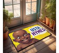 Tapete de otoño para exteriores Usta Hymes: una alegre celebración de rima y risa, felpudo de bienvenida, tapete antideslizante para interiores y exteriores (50 x 80 cm)