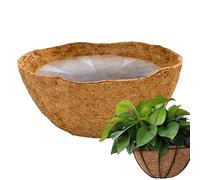 Tapete de palma de coco - Forro de coco natural duradero para cesta de flores, cojín de fibra de coco que libera la humedad, forro de repuesto para maceta de terrario para decoración del hogar y