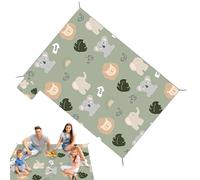 Tapete de picnic impermeable, manta grande a prueba de , 83 x 59 x 0.4 pulgadas, capa resistente a la humedad, viajes de un día familiar, alfombra plegable compacta para playa, senderismo, pesca