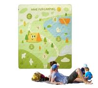 Tapete de picnic, tapete grueso para actividades grupales para todas las estaciones, manta de picnic grande, tema de juego, para camping, festivales de música, hierba, playa, sala de estar, césped