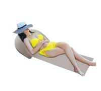 Tapete de playa, tapete de playa exterior con almohada inflable, almohadilla plegable, tumbona relajante para una sola persona para adultos, hombres, mujeres, adolescentes, amigos, familia