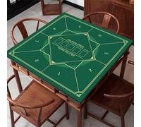 Tapete de Póker Cuadrado, Tapete Neopreno Juego Texas Holdem Verde, Cartas Poker Profesional, Tapete Cartas de Poker Juego Verde(100 * 100 cm)