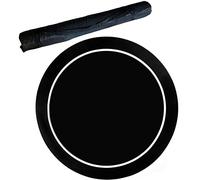 Tapete de póker Profesional con Bolsa de Transporte, diseño de Fieltro de Mesa de Casino for Cartas, Juegos de póker(Black,47inch)