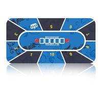 Tapete de Póker, Tapete Neopreno Juego Texas Holdem Verde, Cartas Poker Profesional, Tapete Cartas de Poker Juego Verde(120 * 60 cm)