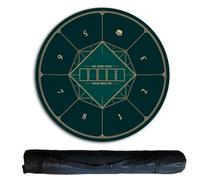 tapete de póquer, Mesa de póker portátil con Bolsa Transporte, tapete diseño for 8 Jugadores for Jugar a Las Cartas, Juegos(Gr眉n,1.2 x 1.2 M)