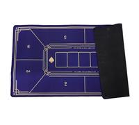 Tapete de Póquer Plegable Azul para Juegos de Mesa, Mantel Portátil | Resina, Goma y Cloth, Uso Múltiple para Poker Games y Night Parties, Fácil de Limpiar