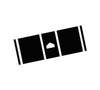 Tapete de práctica con indicadores de alineación para mejorar los métodos de swing Uso en interiores y exteriores Tapete de béisbol para interiores y exteriores de construcción de PU resistente