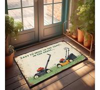 Tapete de primavera para exteriores en acción: fácil de perder "Io The Sign" en la hierba, felpudo para puerta de otoño al aire libre, entrada interior (50 x 80 cm)