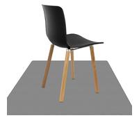 Tapete de Protección de Oficina 85 x 130 cm Resistente a Los Arañazos Alfombra con Textura Antiarrayado Lavable Silla de Oficina O Gaming Apta Suelo Duro, Gris Claro