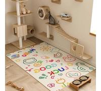 Tapete de PVC resistente a la suciedad, impermeable, resistente a la orina, tapete para mascotas, mantel individual antideslizante para niños, tapete de juego para dormitorio, parque infantil (estilo