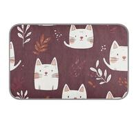 Tapete de refrigeración para gatos estilo garabato, color borgoña, para verano, 38 x 23 pulgadas, tapete de refrigeración al aire libre para cachorros, esenciales, tapete frio para perros, M