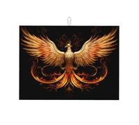 Tapete de secado de cocina estampado Golden Phoenix, 45,7 x 61 cm, adecuado para colocar pequeños electrodomésticos en la cocina