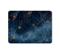 Tapete de secado de platos de araña para encimera de cocina, tapete de goma absorbente de Halloween, almohadilla de secado con diseño de red oscura para cocina, cafetería, protector de 18 x 24