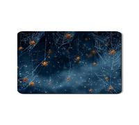 Tapete de secado de platos de araña para encimera de cocina, tapete de goma absorbente de Halloween, almohadilla de secado con diseño de red oscura para cocina, cafetería, protector de 12 x 20