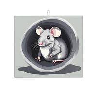 Tapete de secado de platos de cocina Mouse in the Hole, tapete absorbente de encimera de cocina de 16 x 18 pulgadas, tapete decorativo duradero, lavable, reutilizable,