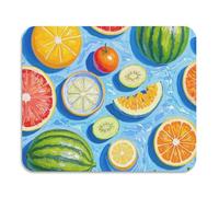 Tapete de secado de platos de pintura al óleo con coloridas frutas de verano, antideslizante, absorbente, tapete de tierra de diatomeas, accesorios de cocina, 23.6 x 19.7 pulgadas