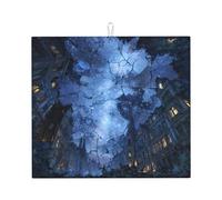 Tapete de secado para cocina HHGFASD Broken Starry Sky Pattern Ultra absorbente, reversible y elegante tapete de encimera de cocina
