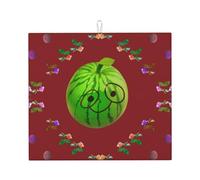 Tapete de secado para cocina Wzywhj Big Eye Watermelon Printing hecho de esponja absorbente de agua 45.7 cm x 40.6 cm