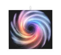 Tapete de secado para cocina YTUOPWE The Endless Black Hole Picture Ultra absorbente, reversible y elegante tapete de encimera de cocina