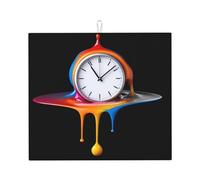 Tapete de secado para cocina YTUOPWE The Passing Time Picture Ultra absorbente, reversible y elegante tapete de encimera de cocina