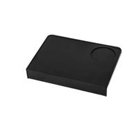 Tapete De Silicona For Café, Tapete Negro Grueso For Esquina, Accesorios For Prensa De Café Expreso En Polvo(Black-Corner)