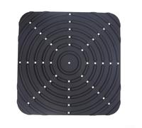 Tapete de silicona para colección de huevos de gallina, almohadilla ligera y fácil de enjuagar para uso diario en carcasa de aves de corral a pequeña escala (negro)