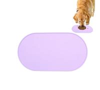Tapete de silicona para comida para perros, almohadilla impermeable para cuenco de cachorros, 21.2 x 11.4 pulgadas, a prueba de derrames, alfombra de alimentación de mascotas, bandejas de comida para