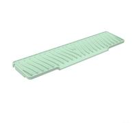 Tapete de silicona para fregadero de cocina inclinado de 17.7 pulgadas, protector para protección contra salpicaduras, forro antideslizante de drenaje rápido para fregaderos de cerámica de porcelana